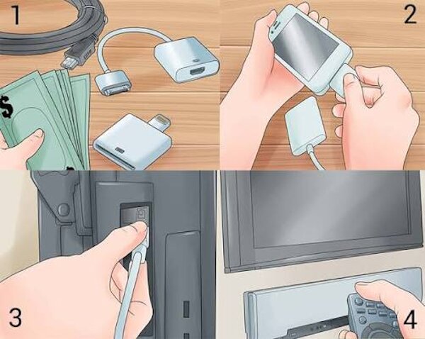 Kết nối iPhone với tivi bằng cáp HDMI