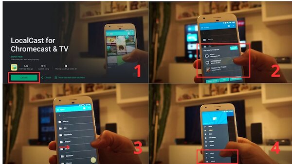 Sử dụng DLNA để phát ảnh, nhạc, video
