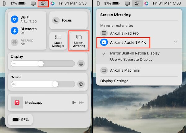Cách kết nối MacBook với tivi không dây bằng công nghệ AirPlay
