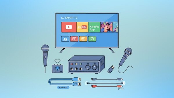 Nguyên lý cơ bản khi kết nối tivi LG với amply để hát karaoke