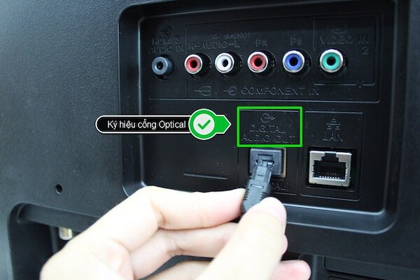 Kết nối bằng cổng Optical